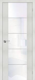 Межкомнатная дверь с Эко шпоном V4 Bianco Veralinga White Waltz