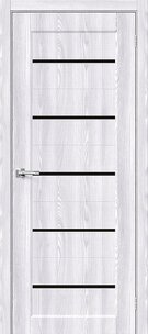 Межкомнатная дверь с эко шпоном Мода-22 Black Line Riviera Ice