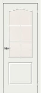 Межкомнатная дверь ламинированная Палитра ПО белая