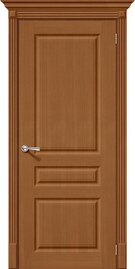 Межкомнатная дверь шпонированная Статус-14 орех файн-лайн