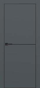 Межкомнатная дверь с эко шпоном PX-19 Графит