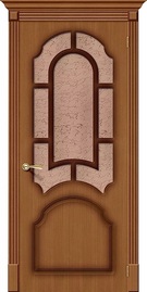 Межкомнатная дверь шпонированная Соната ПО орех файн-лайн