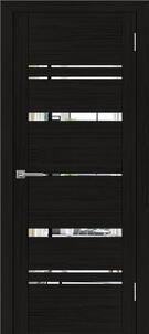 Межкомнатная дверь с эко шпонон Uniline 30027 велюр шоко