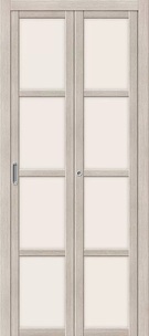 Межкомнатная дверь складная с Эко шпоном Твигги 11.3 Cappuccino melinga