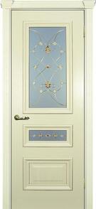 Межкомнатная дверь шпонированная Фрейм-05 ПО слоновая кость