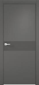 Межкомнатная дверь эмалитовая Севилья-17 софт графит