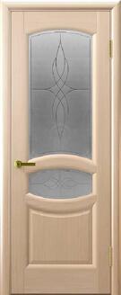 Межкомнатная дверь шпонированная Анастасия ПО беленый дуб