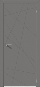 Межкомнатная дверь эмалитовая Севилья-26 софт графит