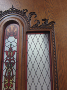 Межкомнатная дверь шпонированная Муар ПО орех натуральный