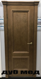 Межкомнатная шпонированная дверь Версаль 1 ПГ Дуб мед