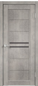 Межкомнатная дверь с экошпоном Next-2 муар светло серый