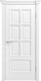 Межкомнатная дверь шпонированная Фрейм-10 ПГ ясень белоснежный