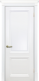 Межкомнатная дверь окрашенная Смальта 07 ПГ Ral 9003