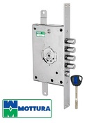 Замок врезной Mottura (Моттура) сувальдный с защёлкой 3D KEY 3D.771 S (левый), ключ 40 мм