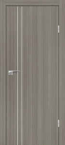   Межкомнатная дверь с эко шпоном P-20 AL молдинг Эвкалипт португальский