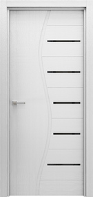 Дверь с ПВХ-пленкой Волна белый