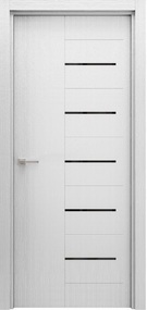 Дверь с ПВХ-пленкой Октава белый