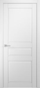 Дверь с ПВХ-пленкой Классик 03 белый шелк