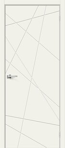 Межкомнатная дверь окрашенная Граффити-5 Whitey