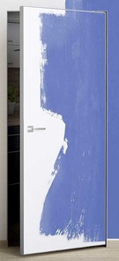 Межкомнатная дверь скрытая PX-0 Invisible кромка AL мат. с 4-х ст.