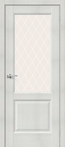 Межкомнатная дверь с эко шпоном Неоклассик-33 Bianco Veralinga