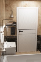 Межкомнатная дверь окрашенная Версаль ПГ белый