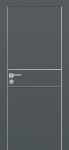 Межкомнатная дверь с эко шпоном PX-15 Графит