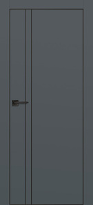 Межкомнатная дверь с эко шпоном PX-20 Графит
