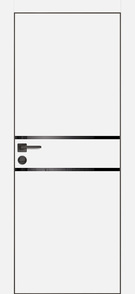 Межкомнатная дверь с эко шпоном PX-18 BS белый