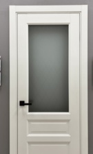 Межкомнатная дверь с эко шпоном Неоклассик-35  White Wood