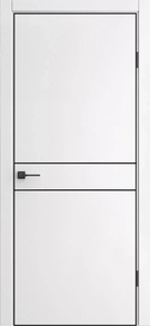 Межкомнатная дверь с эко шпоном ДП-52 White Pearl