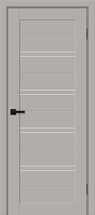 Межкомнатная дверь ПЭТ Браво-28 Grey Silk