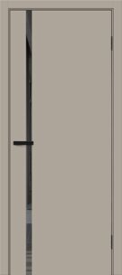 Межкомнатная дверь ПЭТ Браво-0.40 П Clay Silk / Mirox Grey