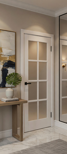   Межкомнатная дверь ПЭТ Прима-11.1 White Silk