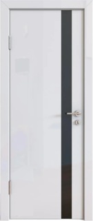 Межкомнатная дверь глянцевая DО-507 белый люкс
