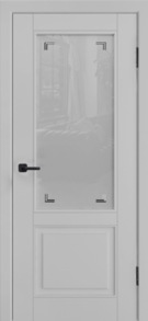 Межкомнатная дверь окрашенная L-5 ПО серый