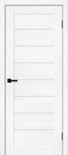 Межкомнатная дверь с эко шпоном Браво-22 Snow Melinga