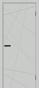 Межкомнатная дверь ПЭТ Граффити-5.Д.П Grey Silk
