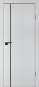 Межкомнатная дверь ПЭТ P-21 ABS Агат /черная кромка