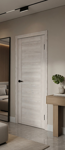 Межкомнатная дверь с эко шпоном Браво-21 Riviera Ice