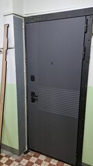  Входная дверь Гранж 082 Белый софт рельеф