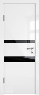 Межкомнатная дверь глянцевая DО-512 белый люкс