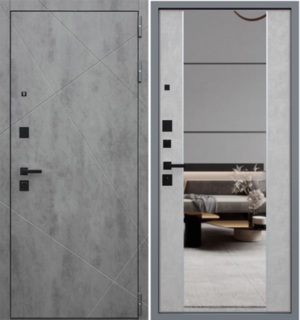  Входная дверь Дуэт Б с зеркалом