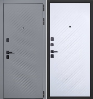  Входная дверь Бруклин белый матовый