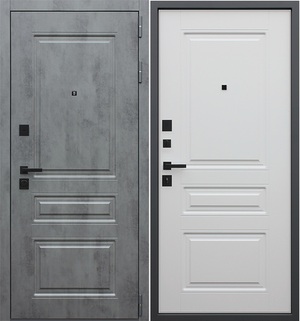 Входная дверь Лира белый матовый