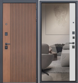  Входная дверь Валвет с зеркалом