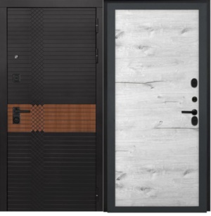 Входная дверь L-49 Дуб арктик горизонт