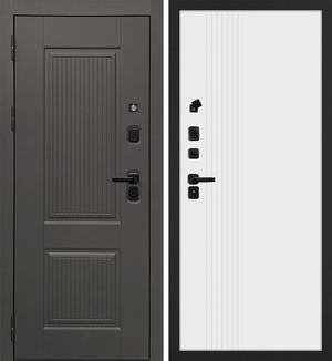 Входная дверь Линэя-214/ПР-216 Белый