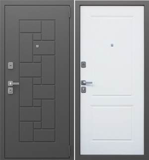 Входная дверь Арсенал ясень белый снег