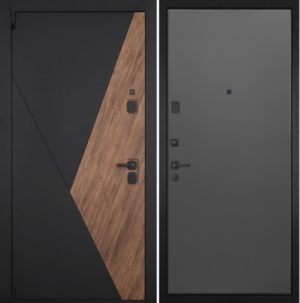  Входная дверь Геометрия 077 графит